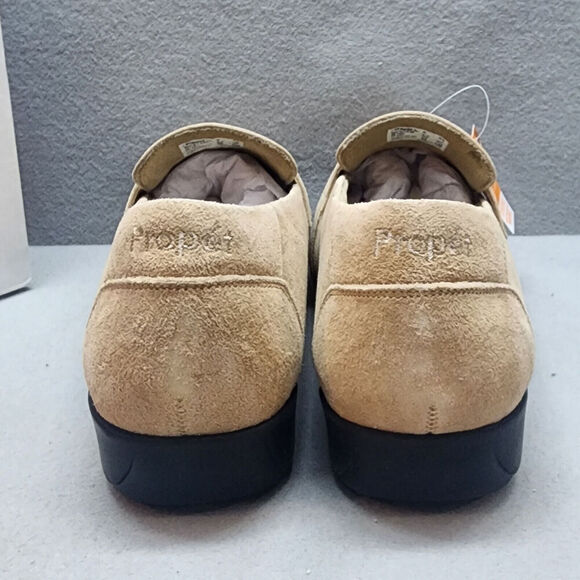 PROPET WOMEN'S YETTA BEIGE SUEDE LOW WEDGE LOAFER SZ 9 - NIB - Picture 4 of 8